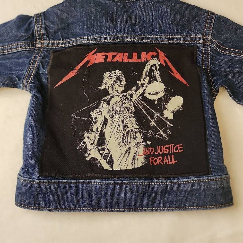 Metallica Upcycle Denim Jacket from the Children's Place 3-6 months